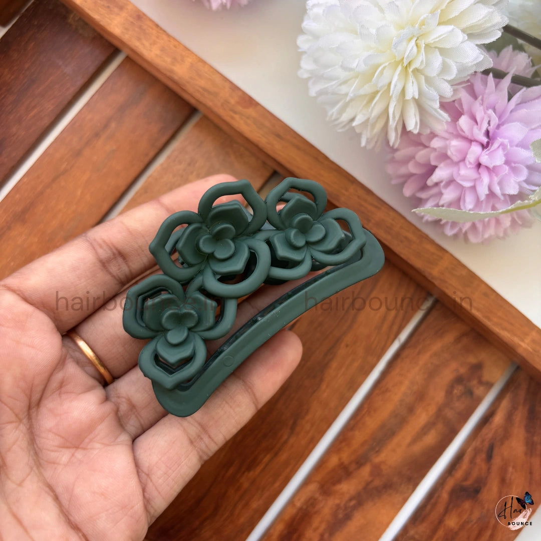 Rose Garden Hair Claw – Medium