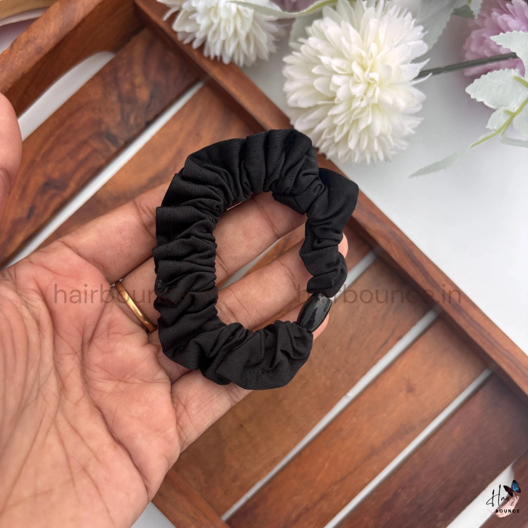 Classic Solid Colour Fabric Hair Scrunchies for Women & Girls