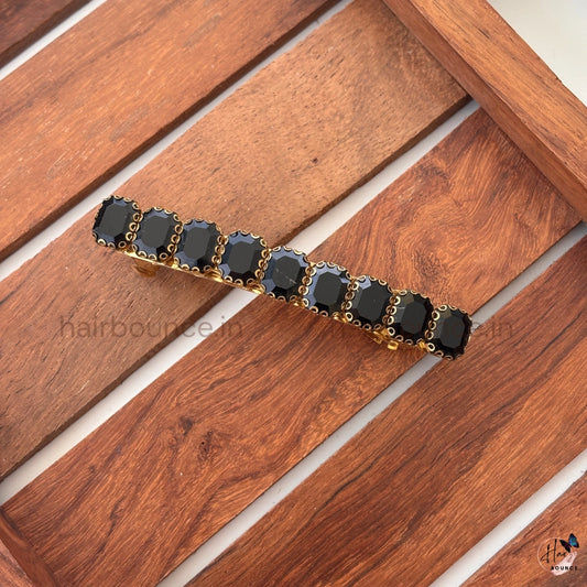 Elite Aura Center Hair Clip - Black