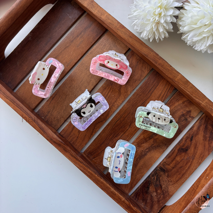 Dreamy Pastel Cartoon Hair Claw – Medium
