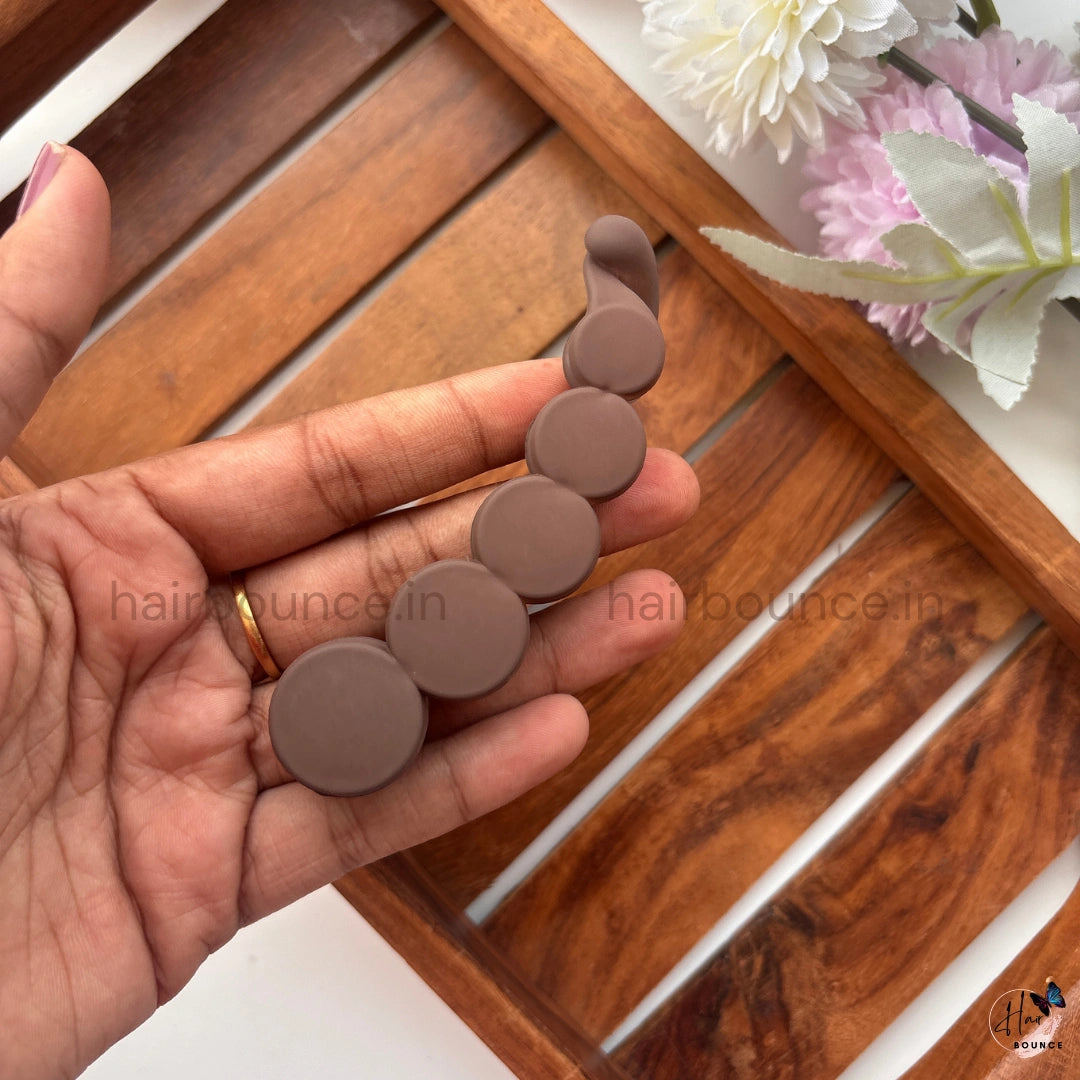 Matte Circle Banana Clip - Large
