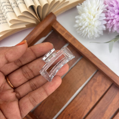 Glossy Rectangle Hair Claw - Small