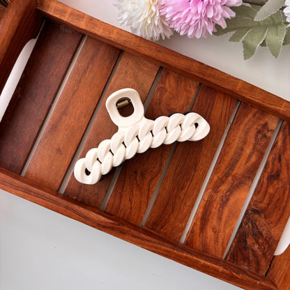 Dual Colour Chain Hair Claw - Large