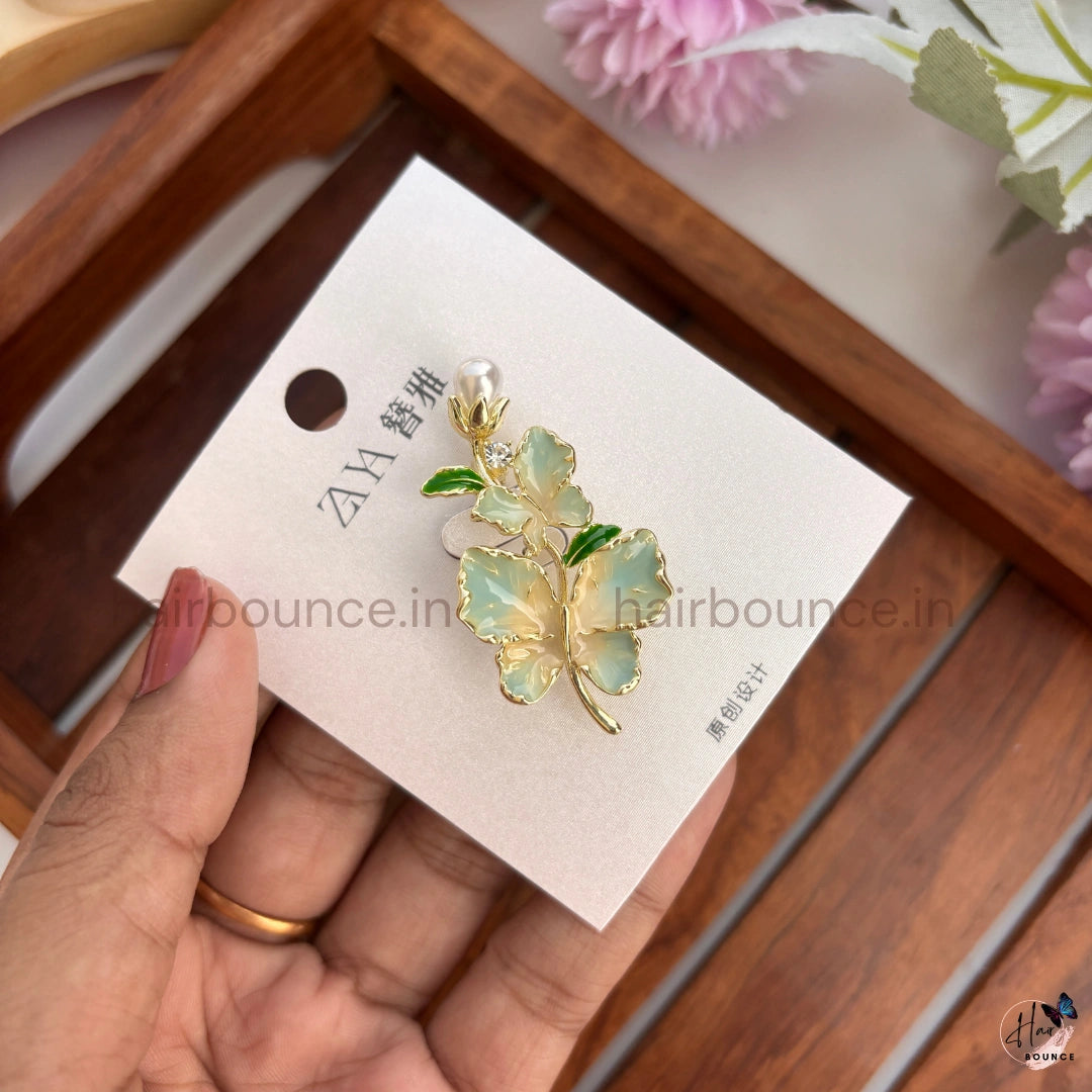 Pearl Butterfly Bloom Brooch