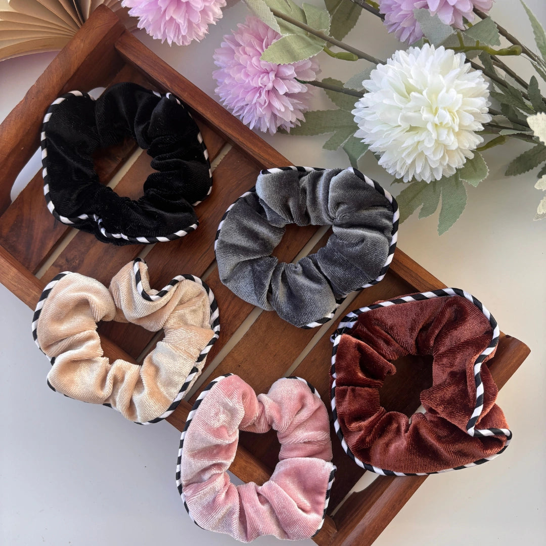 Velvet Edge Scrunchie