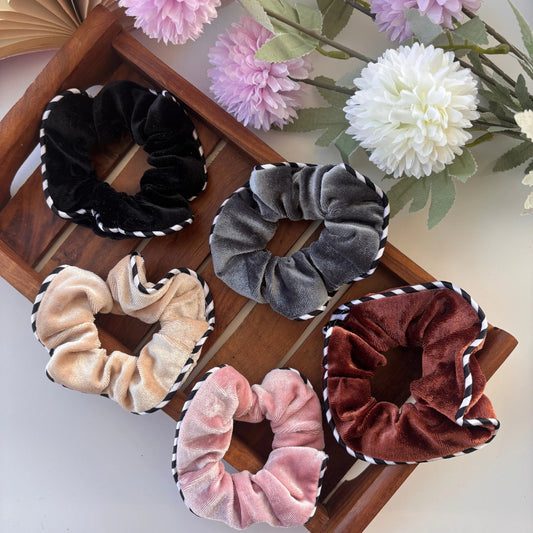 Velvet Edge Scrunchie