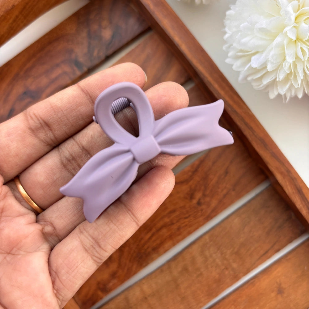 🎀 Pastel Bow Hair Claw – Medium