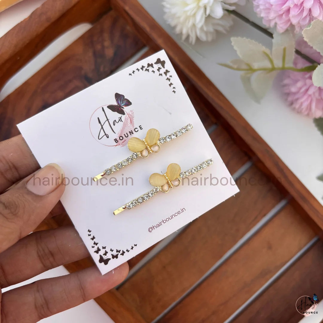 Crystal Designer Hair Pins – Pack of 2