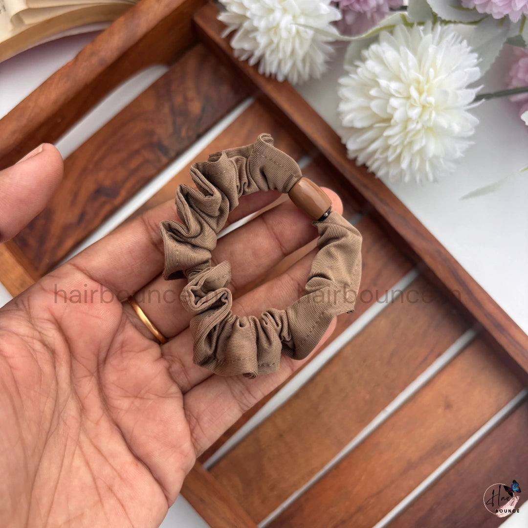 Classic Solid Colour Fabric Hair Scrunchies for Women & Girls