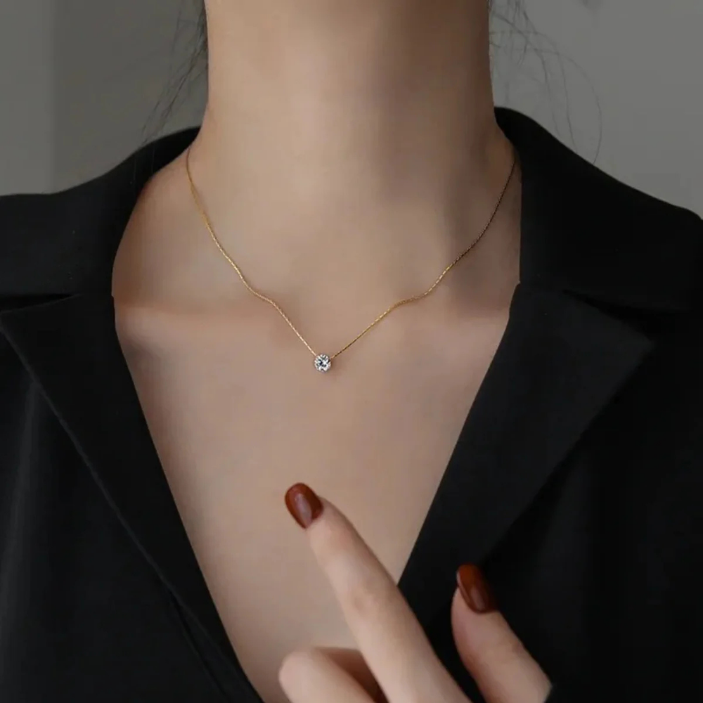 Minimal Stone Necklace
