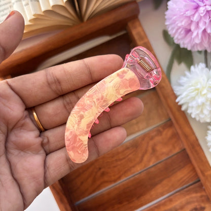 Marble Finish Banana Clip – Medium