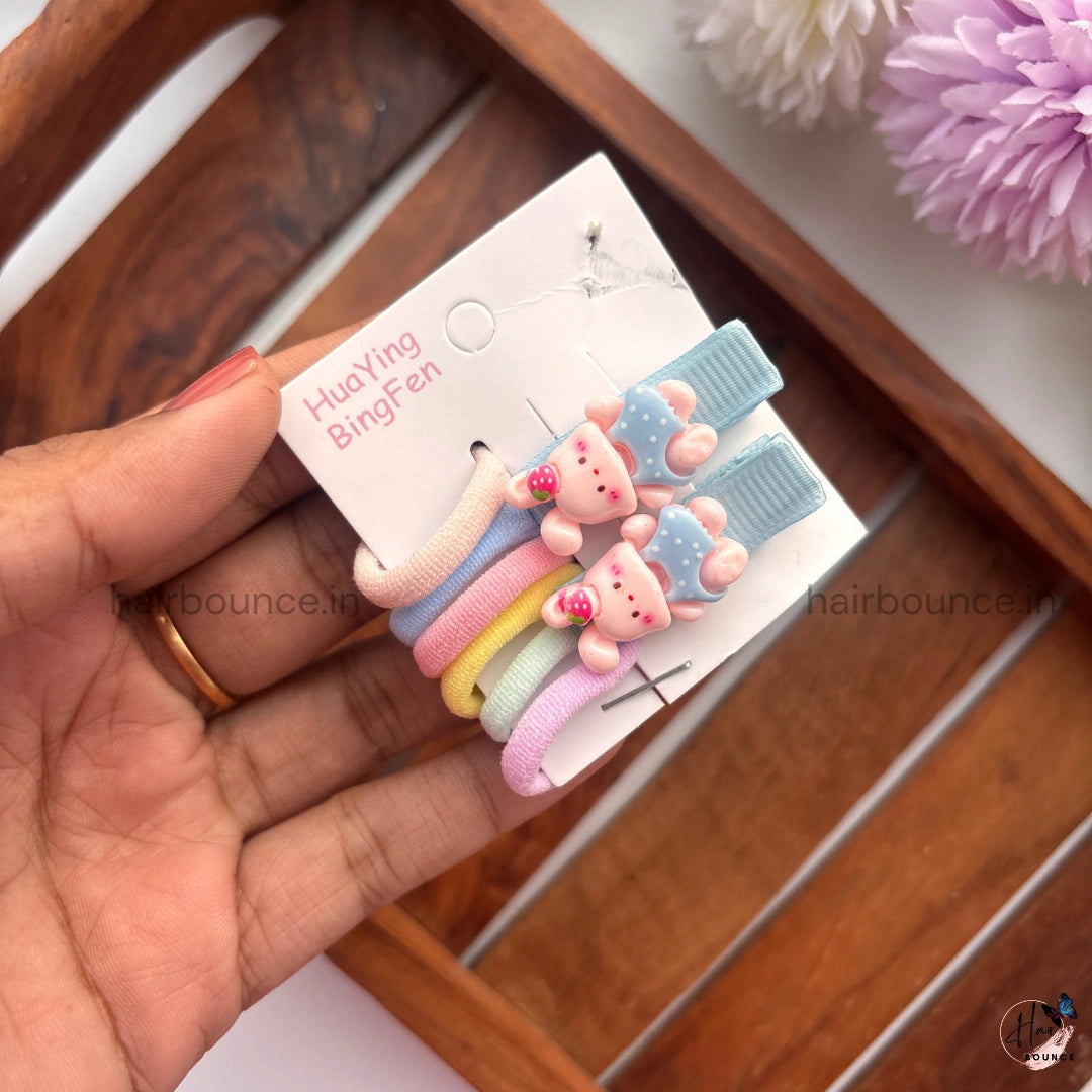 Cute Strawberry & Animal Rubber Bands