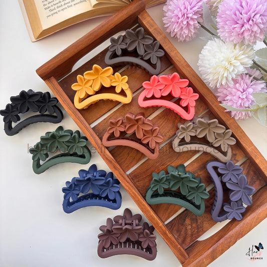 Petal Bloom Hair Claw for Women – Medium