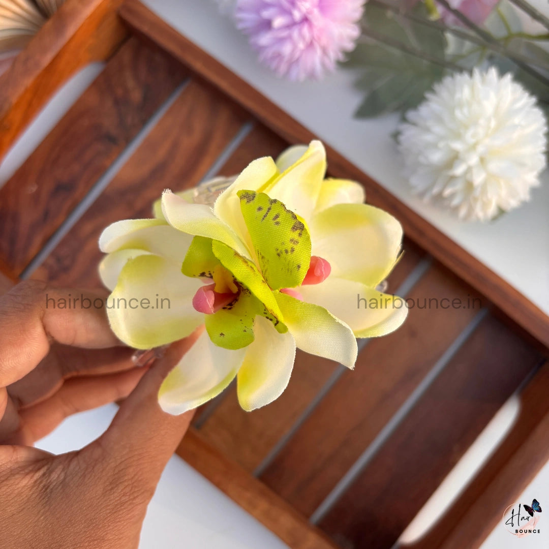 Luxe Petal Orchid Hair Claw - Large