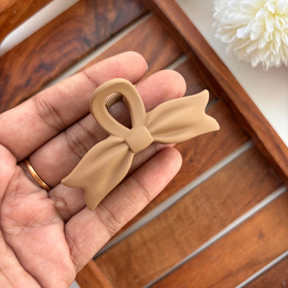 🎀 Pastel Bow Hair Claw – Medium