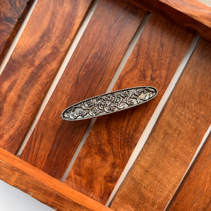 Antique Oval Vine Hair Clip