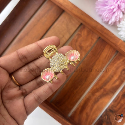 Royal Seashell Pearl Premium Metal Hair Claw – Medium