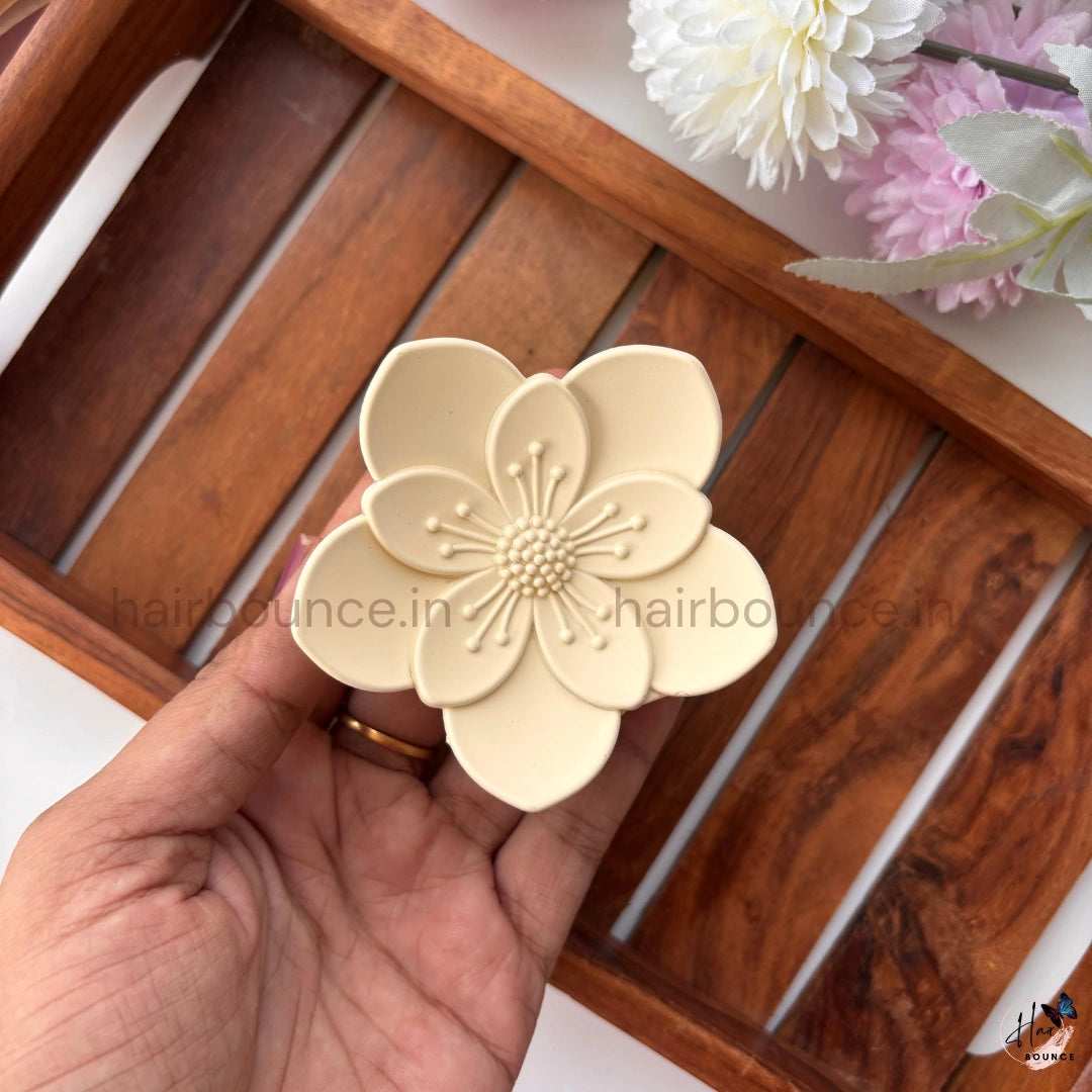 Matte Sakura Blossom Hair Claw – Large