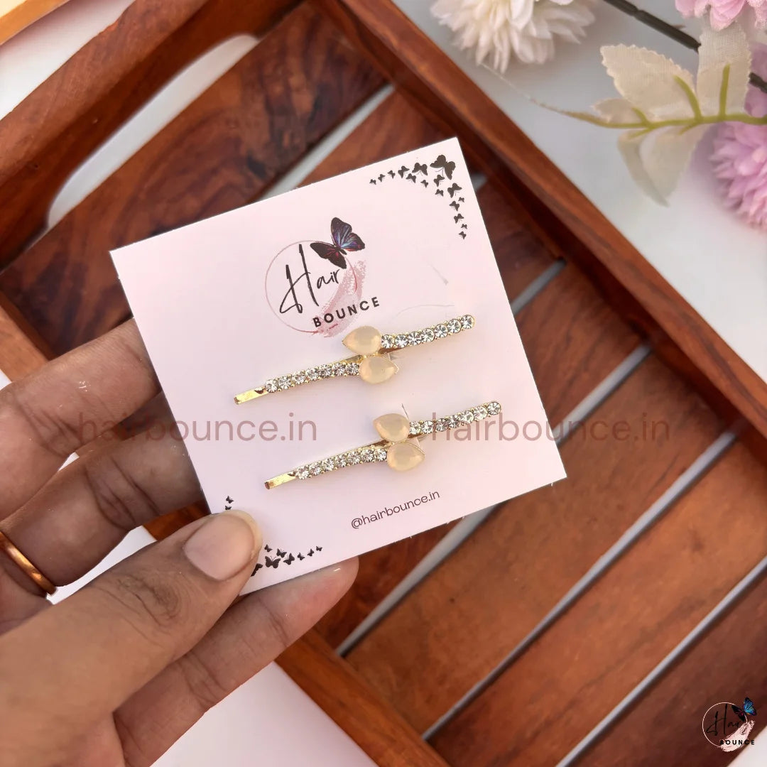 Crystal Designer Hair Pins – Pack of 2