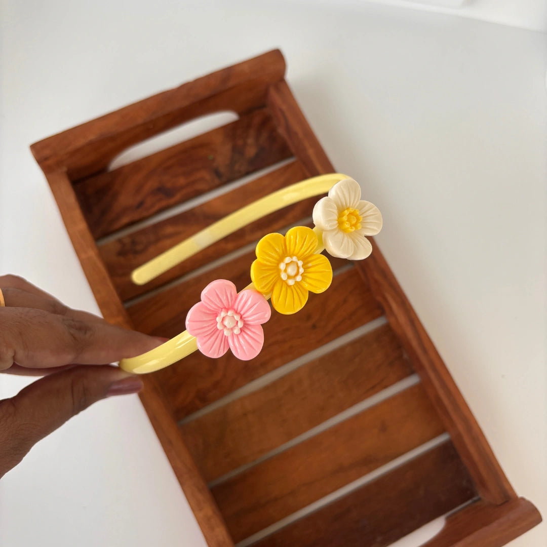 Dual Bloom Flower Headband