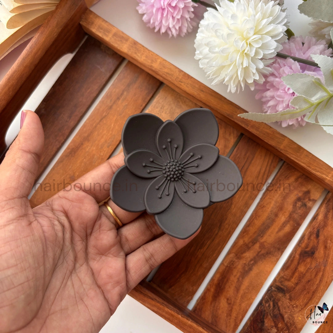 Matte Sakura Blossom Hair Claw – Large