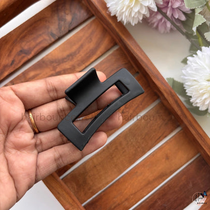 Minimalist Rectangle Hair Claw – Medium