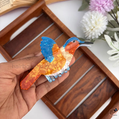 Colourful Bird Hair Claw Clips – Large