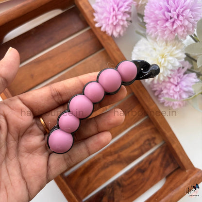 Candy Pop Bubble Banana Clip – Large | Trendy Matte Ball Design Hair Clip for Women & Girls