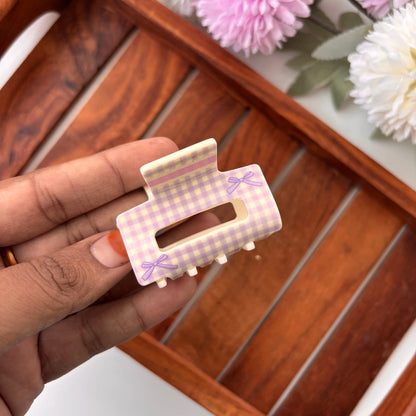 Korean Printed Hair Claw – Medium