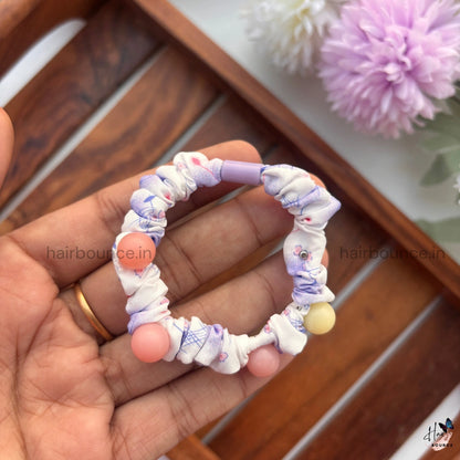 Candy Bead Fabric Scrunchie