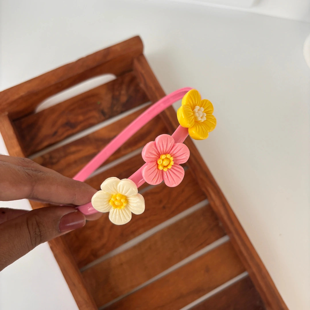 Dual Bloom Flower Headband