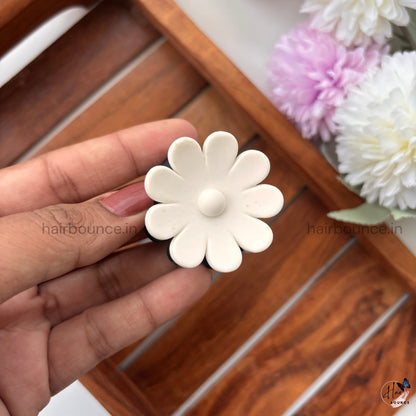 Dual Colour Daisy Flower Hair Claw - Small