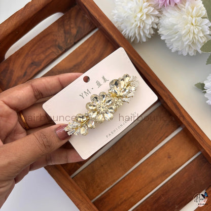 Regal Crystal Bloom Center Hair Clip