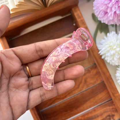 Marble Finish Banana Clip – Medium