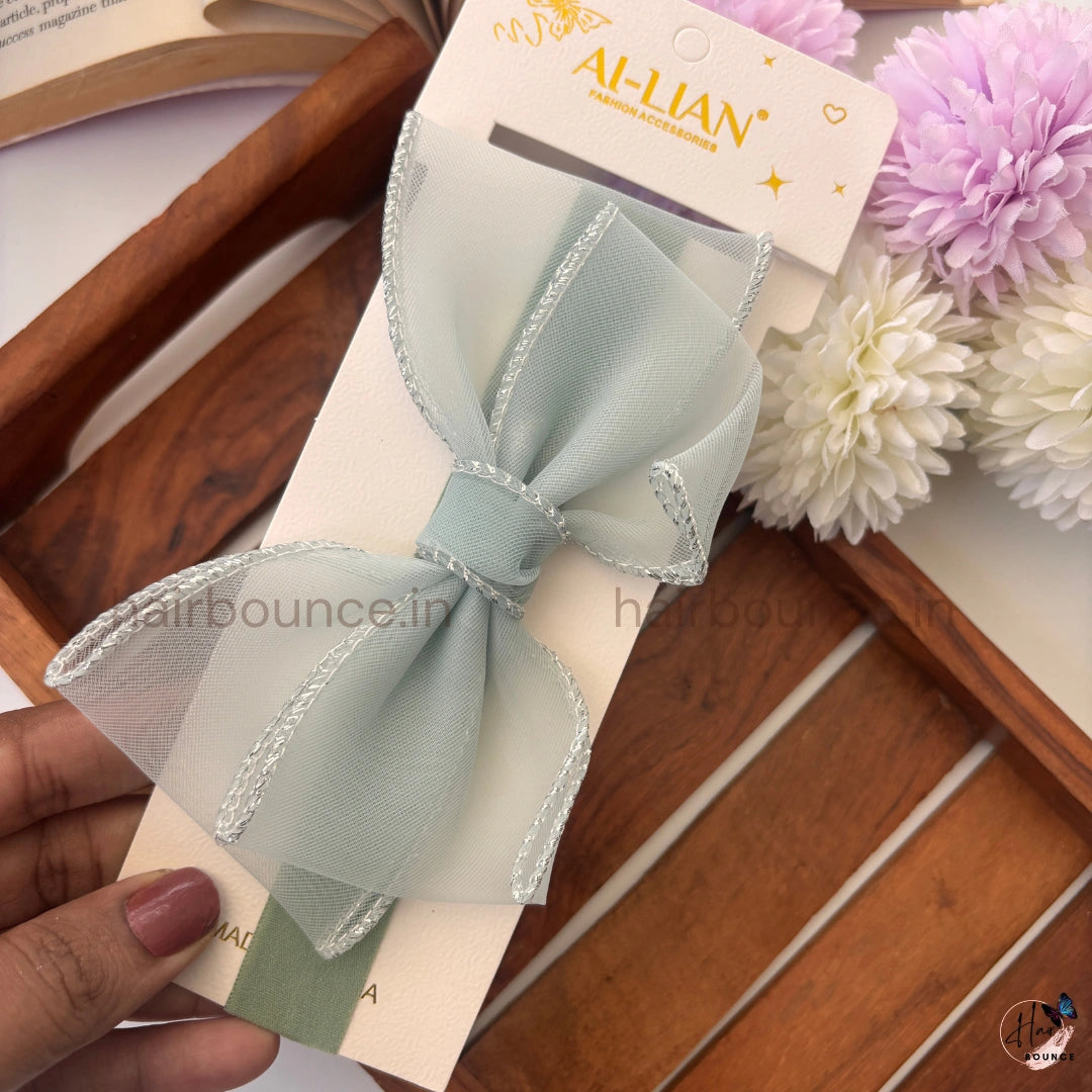 Elegant Sheer Bow Baby Headband