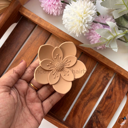 Matte Sakura Blossom Hair Claw – Large