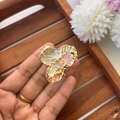 Petal Glow Orchid Hair Claw – Medium
