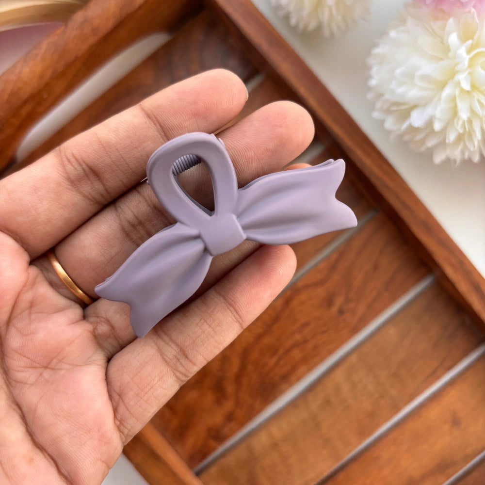 🎀 Pastel Bow Hair Claw – Medium