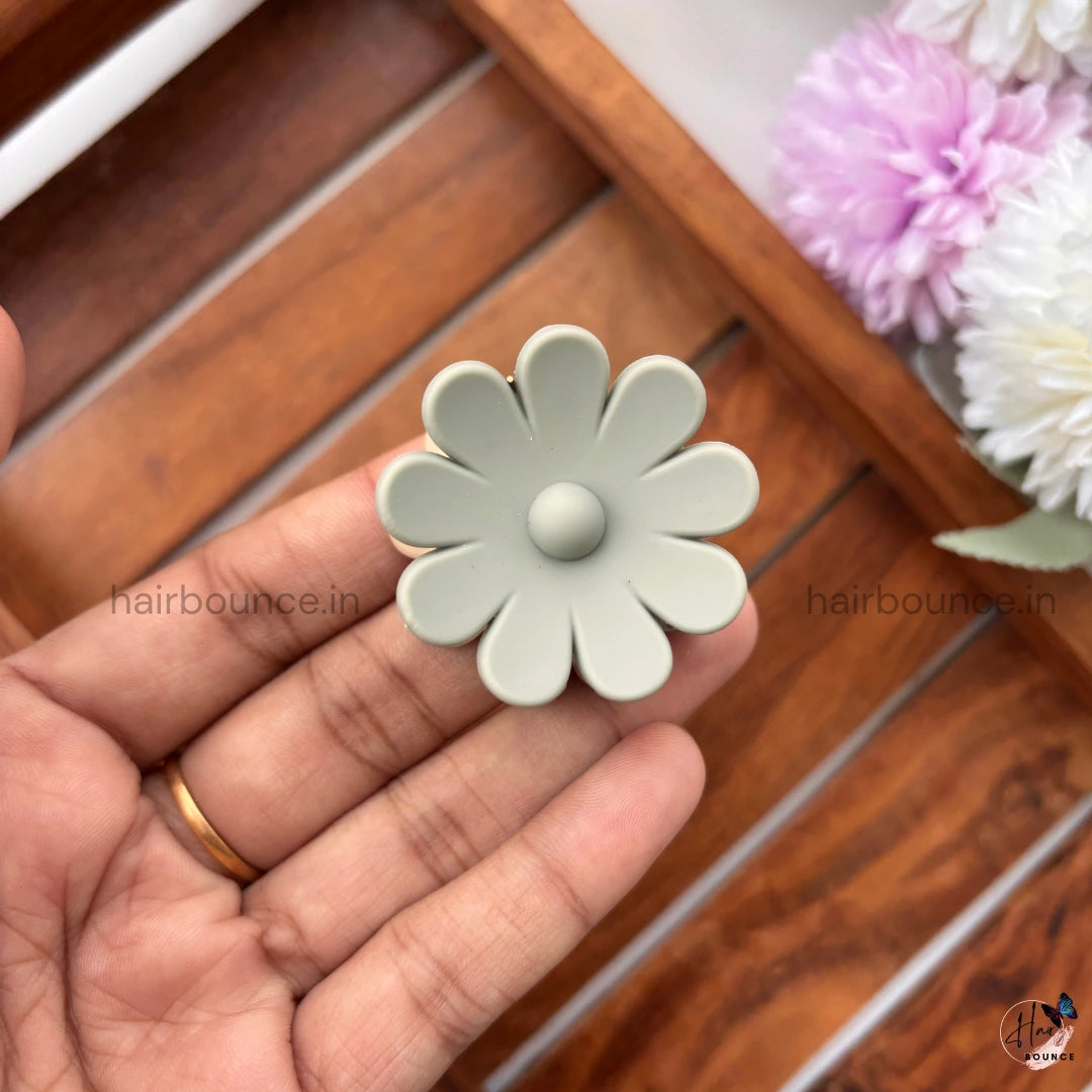 Dual Colour Daisy Flower Hair Claw - Small