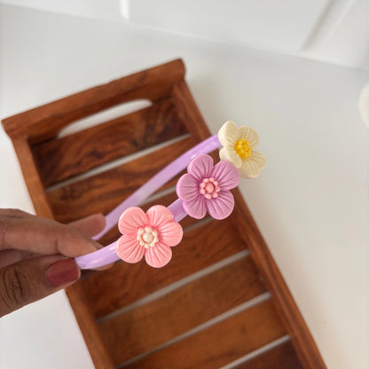 Dual Bloom Flower Headband