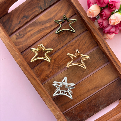 Star Metal Hair Claw - Medium