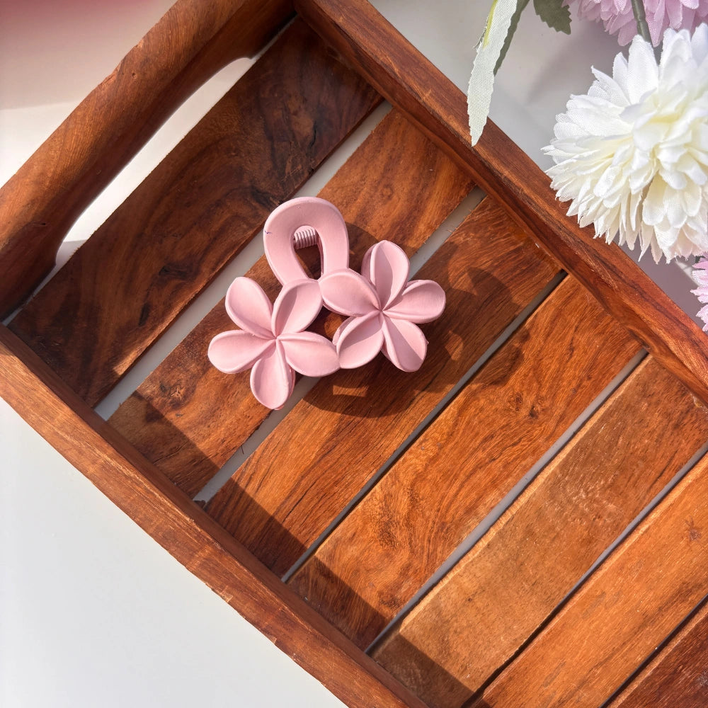 Blossom Duo Hair Claw – Medium 🌸✨