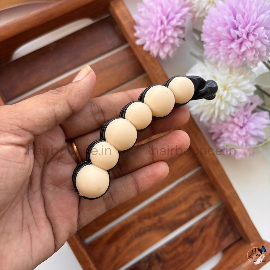 Candy Pop Bubble Banana Clip – Large | Trendy Matte Ball Design Hair Clip for Women & Girls