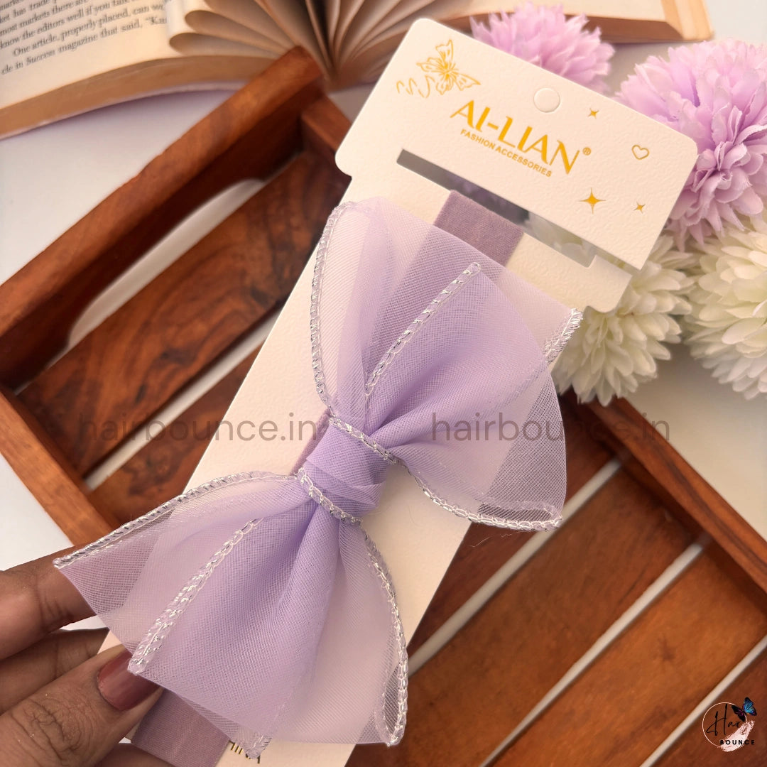 Elegant Sheer Bow Baby Headband