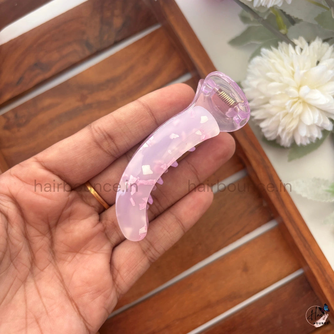 Confetti Jelly Banana Hair Claw – Medium