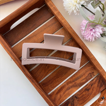 Matte Rectangle Hair Claw – Jumbo | Strong Hold Hair Clip for Thick & Long Hair
