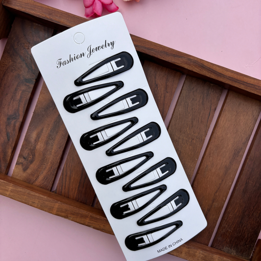 Tic Tak Hair Clips - Black