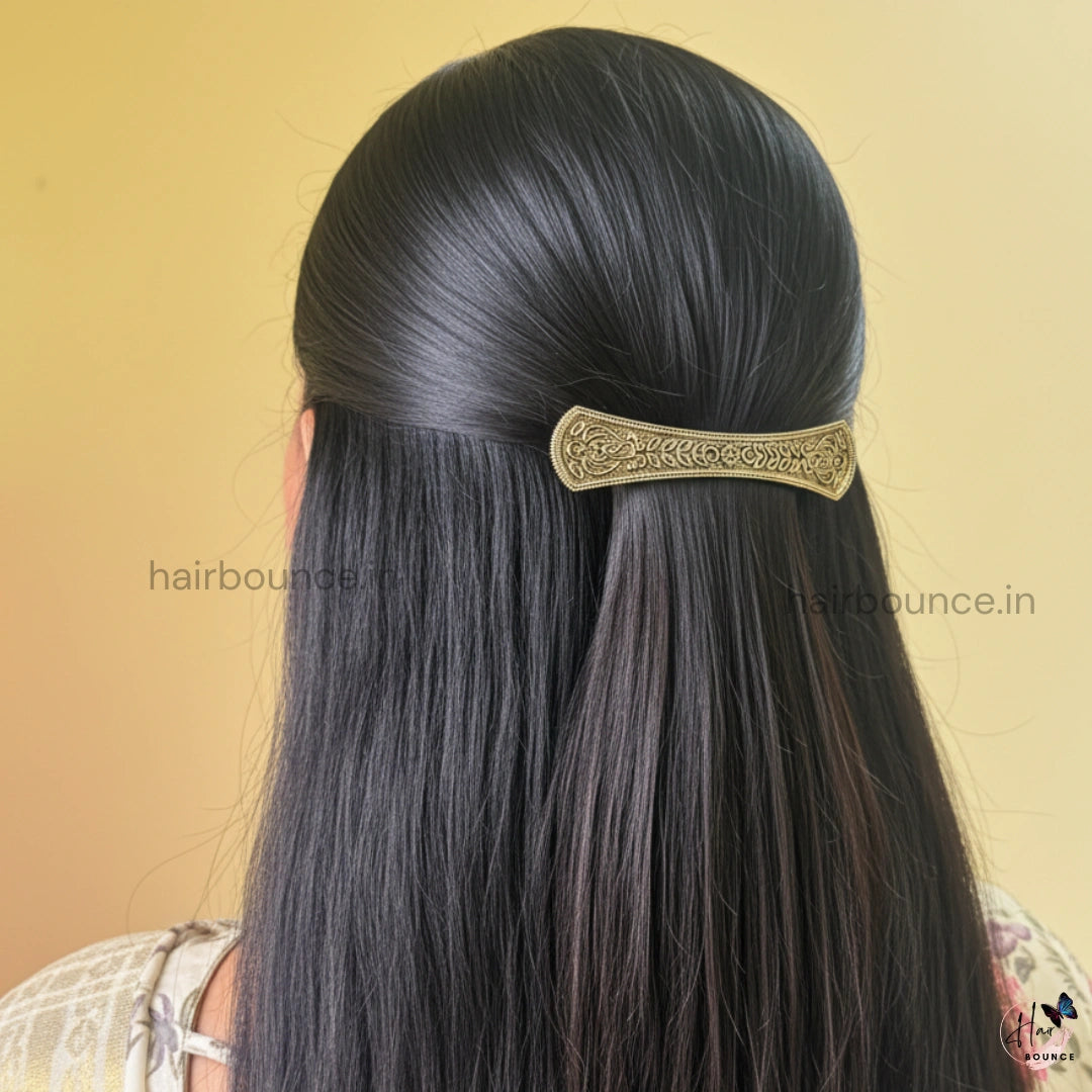 Antique Leaf Pattern Hair Clip