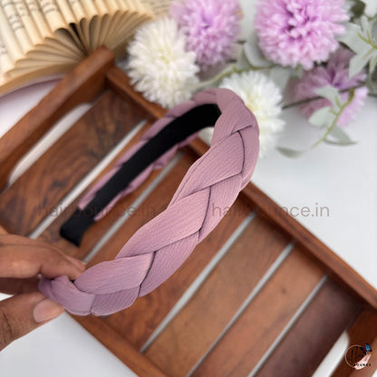 Elegant Braided Fabric Headband – Soft Padded Hair Band for Women & Girls