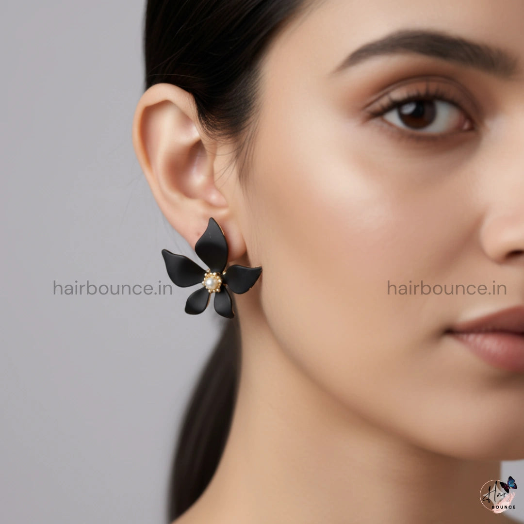 Classic Floral Pearl Earrings